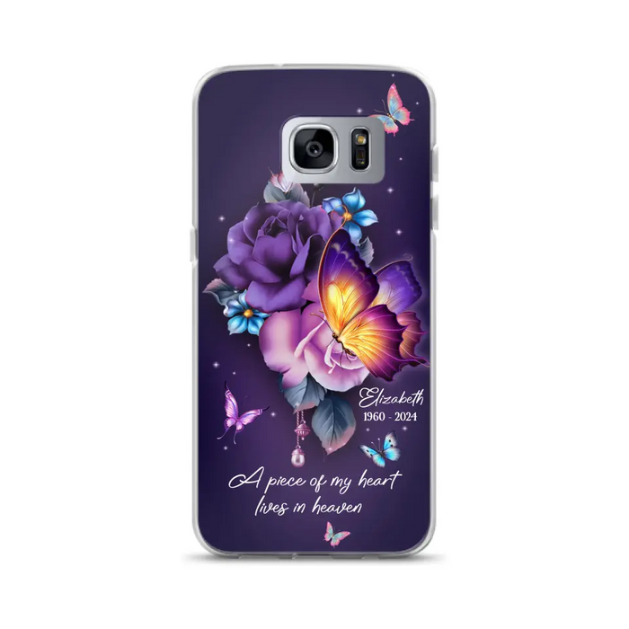 Custom Personalized Butterfly Memorial Phone Case - Memorial Gift Idea - Case for iPhone/Samsung