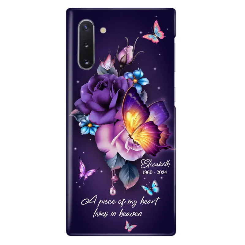 Custom Personalized Butterfly Memorial Phone Case - Memorial Gift Idea - Case for iPhone/Samsung
