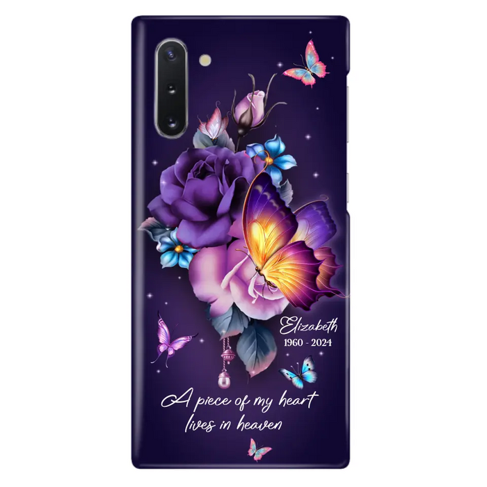 Custom Personalized Butterfly Memorial Phone Case - Memorial Gift Idea - Case for iPhone/Samsung