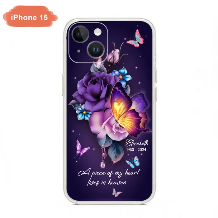 Custom Personalized Butterfly Memorial Phone Case - Memorial Gift Idea - Case for iPhone/Samsung