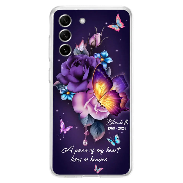 Custom Personalized Butterfly Memorial Phone Case - Memorial Gift Idea - Case for iPhone/Samsung