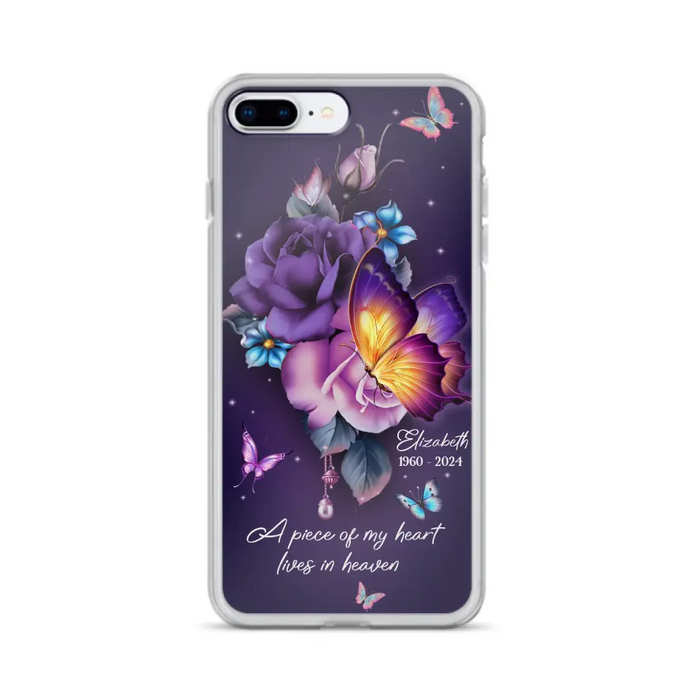 Custom Personalized Butterfly Memorial Phone Case - Memorial Gift Idea - Case for iPhone/Samsung