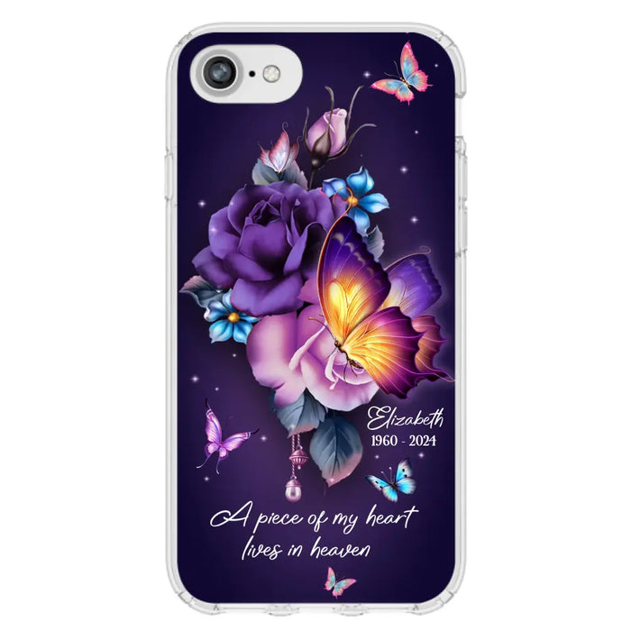 Custom Personalized Butterfly Memorial Phone Case - Memorial Gift Idea - Case for iPhone/Samsung