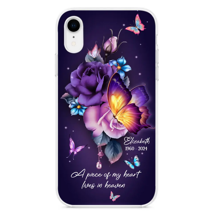 Custom Personalized Butterfly Memorial Phone Case - Memorial Gift Idea - Case for iPhone/Samsung