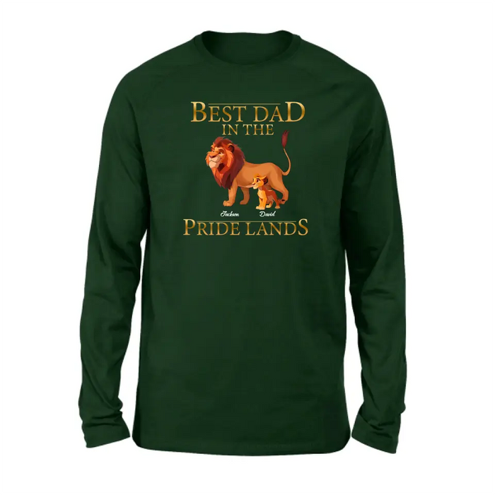 Custom Personalized Lion Shirt/Hoodie - Upto 7 Children - Father's Day Gift Idea - Best Dad In The Pride Lands