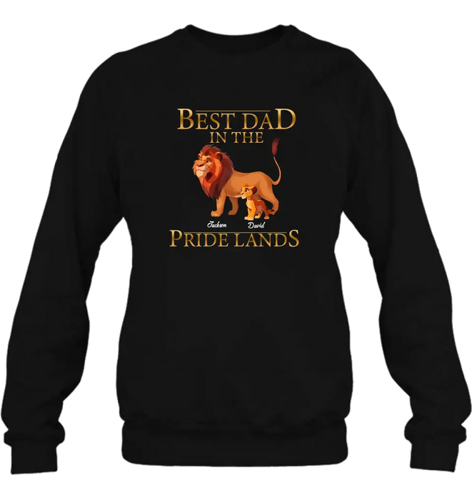 Custom Personalized Lion Shirt/Hoodie - Upto 7 Children - Father's Day Gift Idea - Best Dad In The Pride Lands