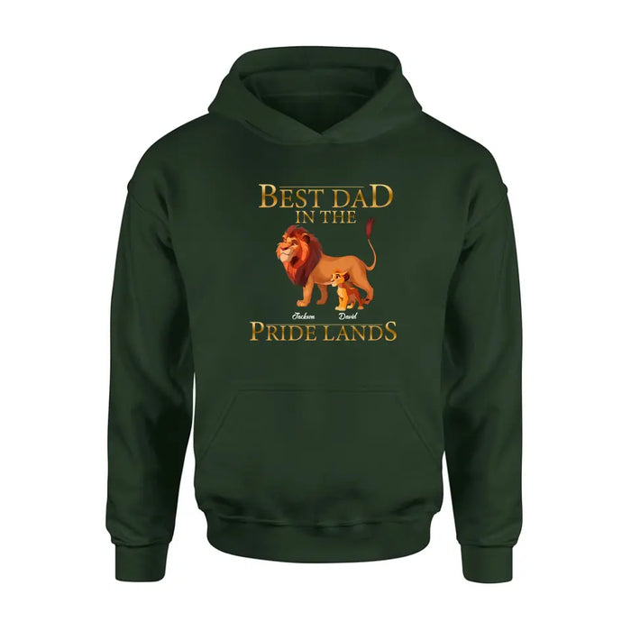 Custom Personalized Lion Shirt/Hoodie - Upto 7 Children - Father's Day Gift Idea - Best Dad In The Pride Lands