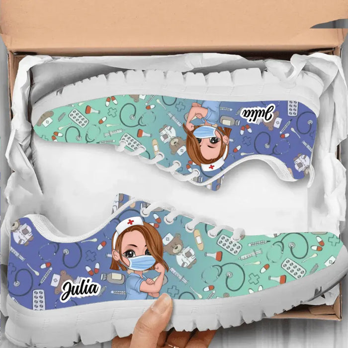 Custom Personalized Nurse Sneakers - Gift Idea For Nurses/Friends