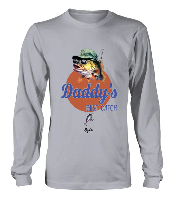 Custom Personalized Fishing Shirt/Hoodie - Upto 6 Fishing Lures - Father's Day Gift Idea for Fishing Lovers - Daddy's Best Catch