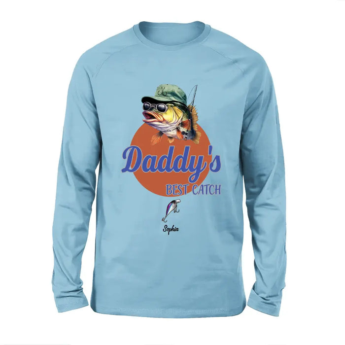 Custom Personalized Fishing Shirt/Hoodie - Upto 6 Fishing Lures - Father's Day Gift Idea for Fishing Lovers - Daddy's Best Catch