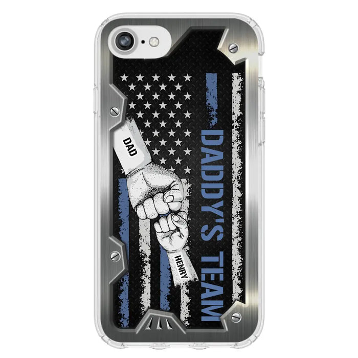 Custom Personalized Daddy's Team Phone Case - Father's Day Gift Idea For Dad/ Grandpa - Case for iPhone/ Samsung