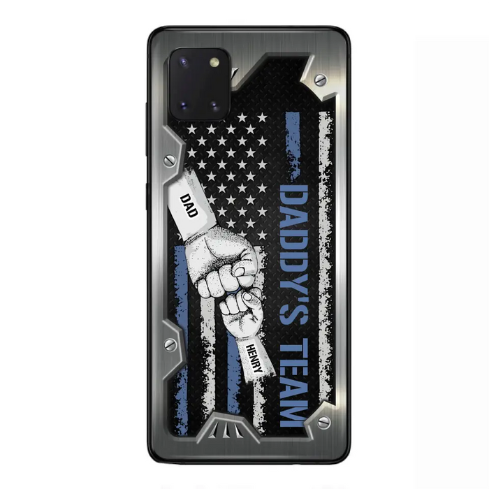 Custom Personalized Daddy's Team Phone Case - Father's Day Gift Idea For Dad/ Grandpa - Case for iPhone/ Samsung