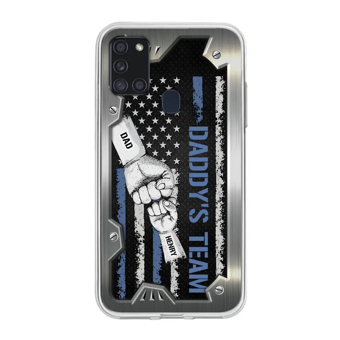 Custom Personalized Daddy's Team Phone Case - Father's Day Gift Idea For Dad/ Grandpa - Case for iPhone/ Samsung