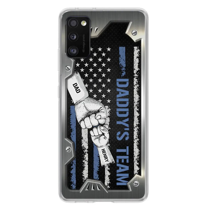 Custom Personalized Daddy's Team Phone Case - Father's Day Gift Idea For Dad/ Grandpa - Case for iPhone/ Samsung