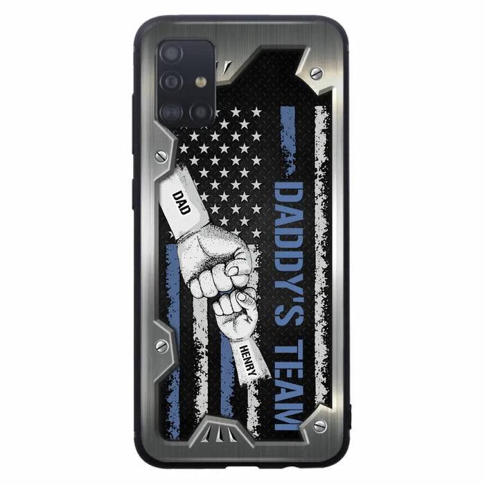 Custom Personalized Daddy's Team Phone Case - Father's Day Gift Idea For Dad/ Grandpa - Case for iPhone/ Samsung