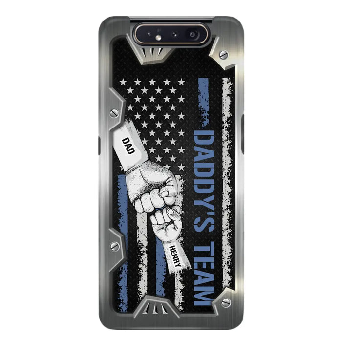 Custom Personalized Daddy's Team Phone Case - Father's Day Gift Idea For Dad/ Grandpa - Case for iPhone/ Samsung