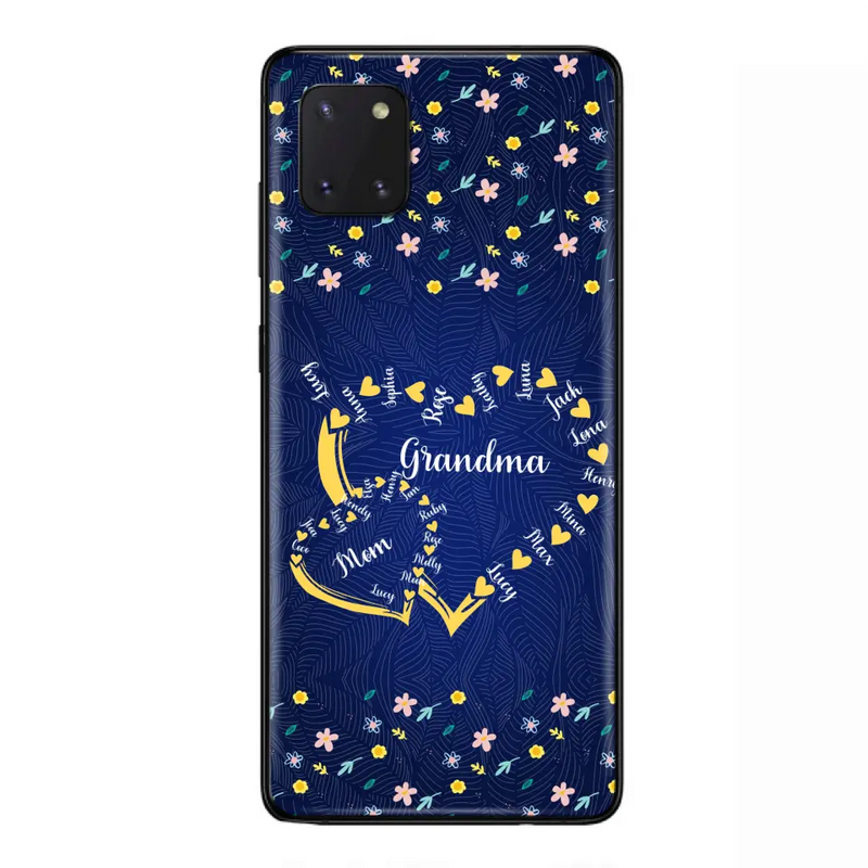 Personalized Grandma Mom Phone Case - Gift Idea For Mother's Day - Up to 12 Kids - Case For iPhone And Samsung