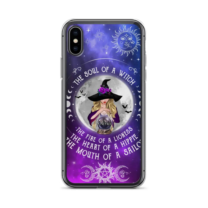 Personalized Witch Phone Case - Halloween Gift Idea For Witch Lovers - The Soul Of A Witch - Case For iPhone/Samsung