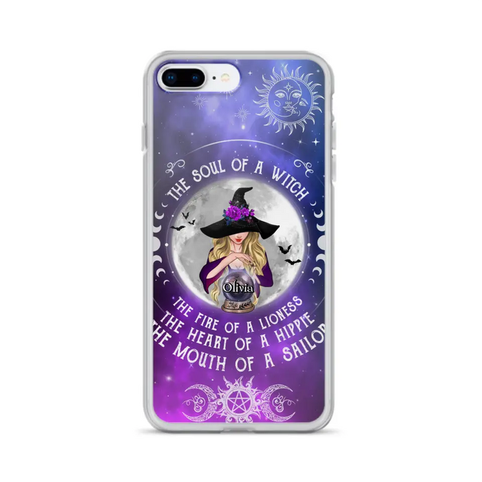 Personalized Witch Phone Case - Halloween Gift Idea For Witch Lovers - The Soul Of A Witch - Case For iPhone/Samsung