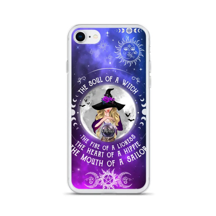 Personalized Witch Phone Case - Halloween Gift Idea For Witch Lovers - The Soul Of A Witch - Case For iPhone/Samsung