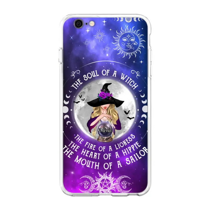 Personalized Witch Phone Case - Halloween Gift Idea For Witch Lovers - The Soul Of A Witch - Case For iPhone/Samsung