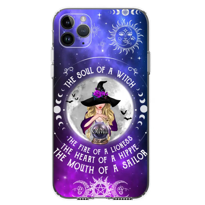 Personalized Witch Phone Case - Halloween Gift Idea For Witch Lovers - The Soul Of A Witch - Case For iPhone/Samsung