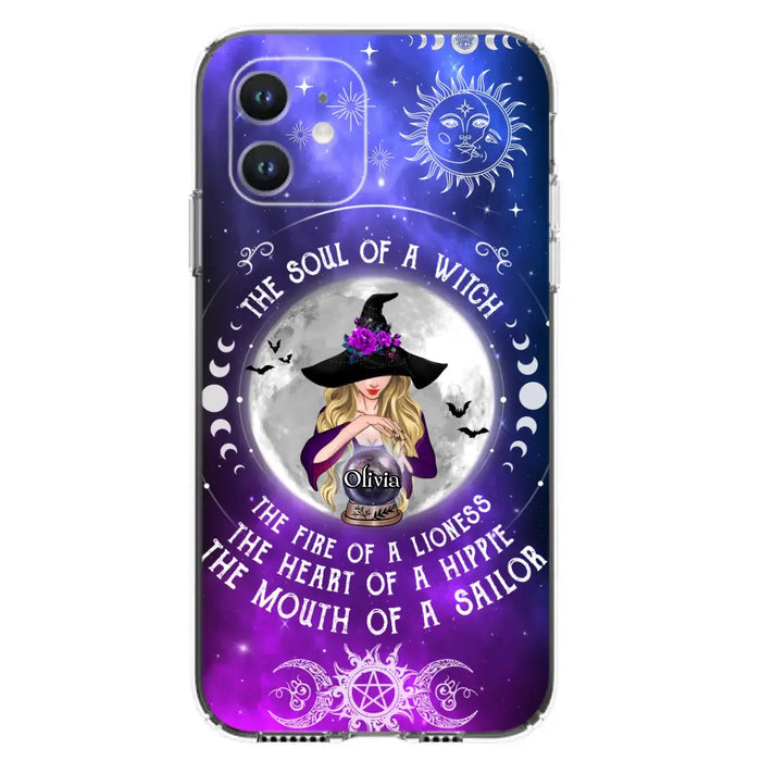 Personalized Witch Phone Case - Halloween Gift Idea For Witch Lovers - The Soul Of A Witch - Case For iPhone/Samsung