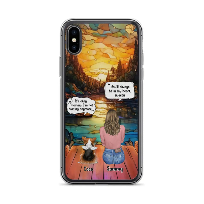 Personalized Memorial Pet Phone Case - Memorial Gift Idea For Dog/Cat/Rabbits Owners - You'll Always Be In My Heart, Sweetie - Case For iPhone/Samsung