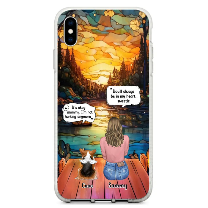 Personalized Memorial Pet Phone Case - Memorial Gift Idea For Dog/Cat/Rabbits Owners - You'll Always Be In My Heart, Sweetie - Case For iPhone/Samsung