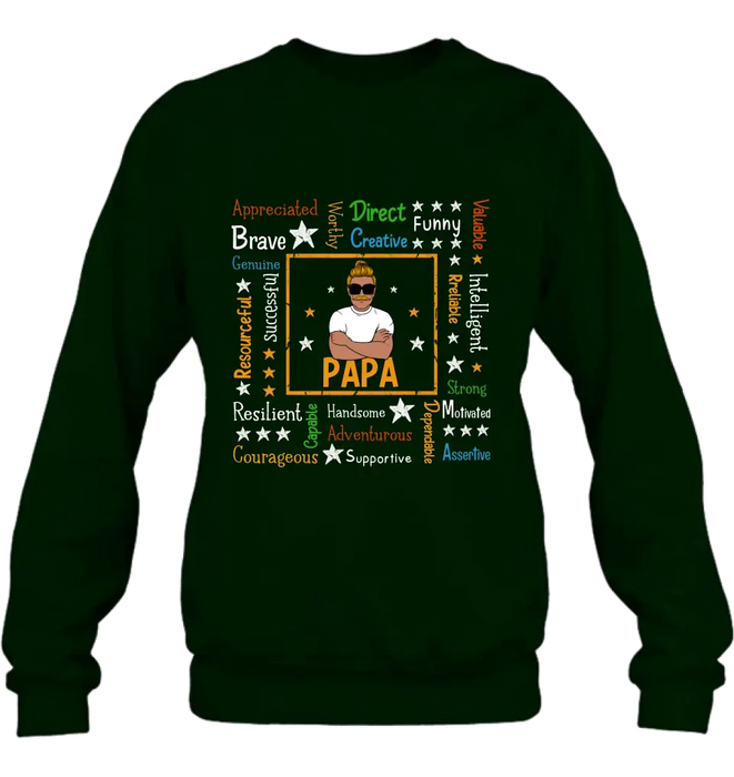 Custom Personalized Daddy Affirmation Shirt/ Hoodie - Father's Day Gift Idea For Dad/ Grandpa