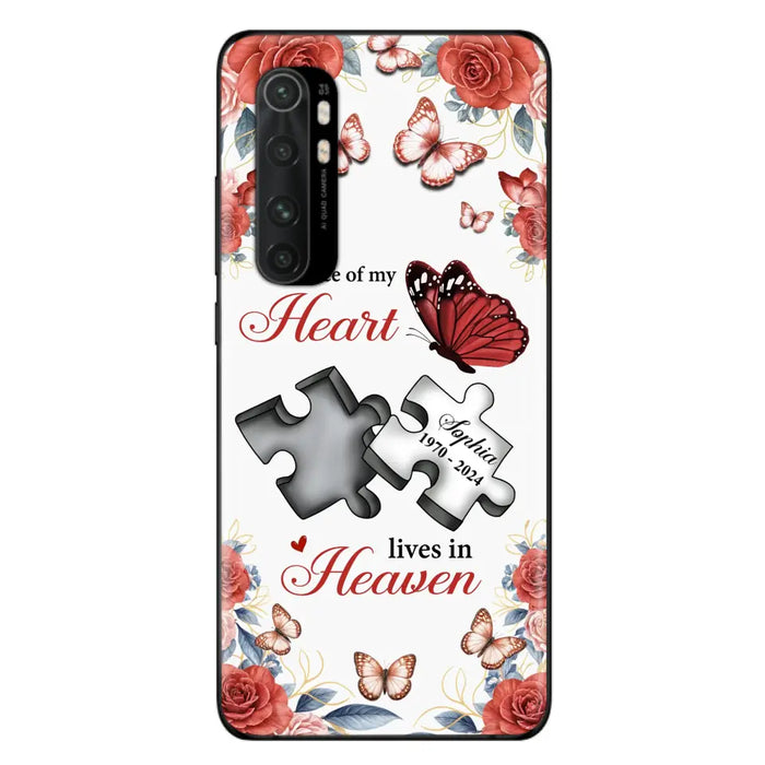 Custom Personalized Memorial Phone Case - Memorial Gift Idea - A Piece Of My Heart Lives In Heaven - Case for Xiaomi/Huawei/Oppo