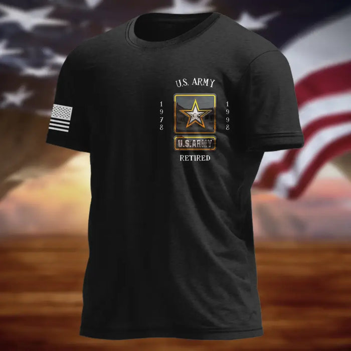 Custom Personalized Veteran AOP Men's T-shirt - Father's Day Gift Idea For Veteran - No One Fights Alone