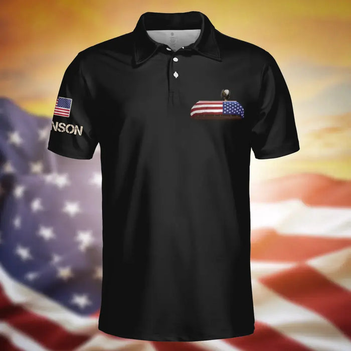 Custom Personalized Veteran All-Over Print Polo Shirt - Memorial Gift Idea For Veteran - Enjoy Your Freedom