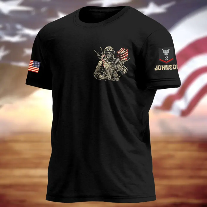 Personalized Veteran All-Over Print T-Shirt - Gift Idea For Veteran - I Didn't Go To Harvard I Went To Fort Jackson