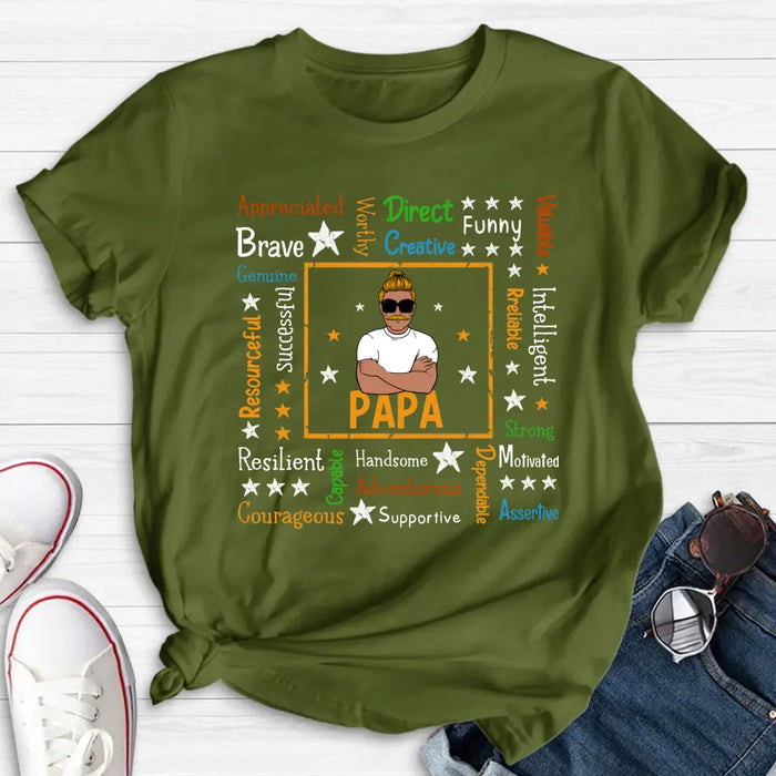 Custom Personalized Daddy Affirmation Shirt/ Hoodie - Father's Day Gift Idea For Dad/ Grandpa