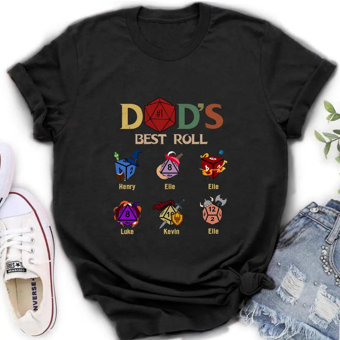 Custom Personalized Dad's Best Roll Shirt/Hoodie -  Gift Idea for Father's Day - Upto 6 Kids