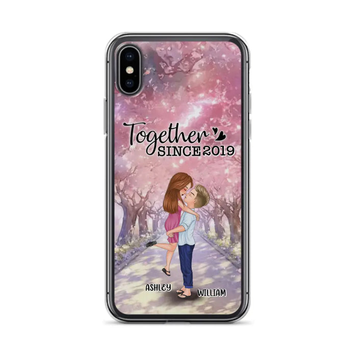 Personalized Couple Phone Case - Wedding/Anniversary Gift Idea for Couple - Together Since 2019 - Case For iPhone/Samsung