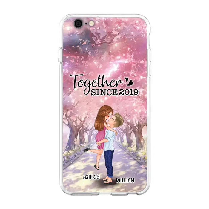 Personalized Couple Phone Case - Wedding/Anniversary Gift Idea for Couple - Together Since 2019 - Case For iPhone/Samsung