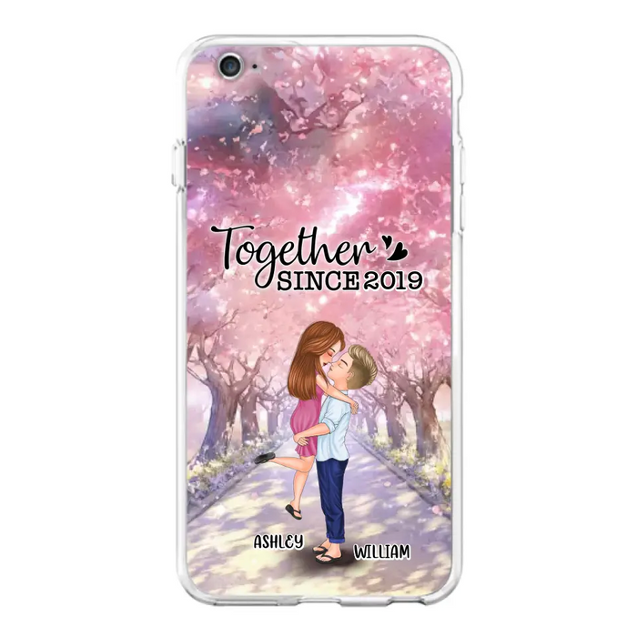 Personalized Couple Phone Case - Wedding/Anniversary Gift Idea for Couple - Together Since 2019 - Case For iPhone/Samsung