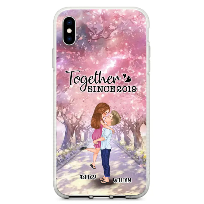 Personalized Couple Phone Case - Wedding/Anniversary Gift Idea for Couple - Together Since 2019 - Case For iPhone/Samsung