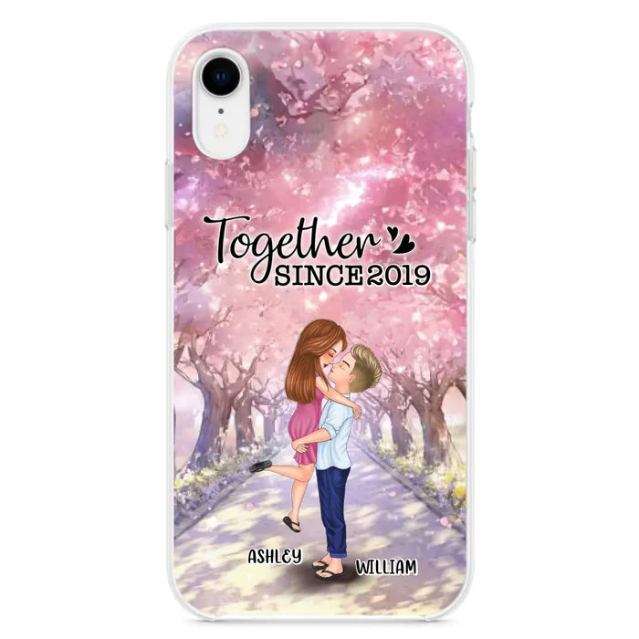 Personalized Couple Phone Case - Wedding/Anniversary Gift Idea for Couple - Together Since 2019 - Case For iPhone/Samsung