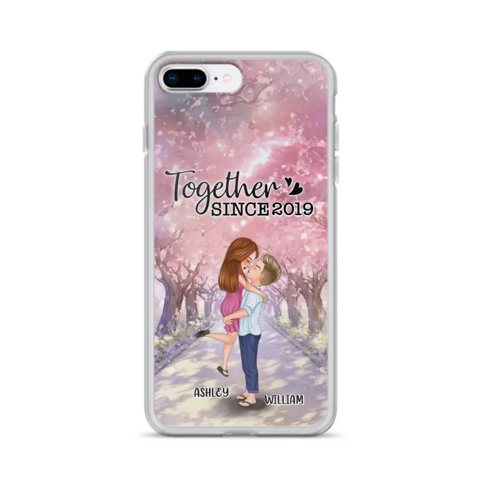 Personalized Couple Phone Case - Wedding/Anniversary Gift Idea for Couple - Together Since 2019 - Case For iPhone/Samsung