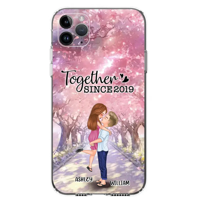 Personalized Couple Phone Case - Wedding/Anniversary Gift Idea for Couple - Together Since 2019 - Case For iPhone/Samsung