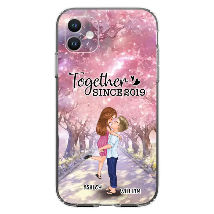 Personalized Couple Phone Case - Wedding/Anniversary Gift Idea for Couple - Together Since 2019 - Case For iPhone/Samsung