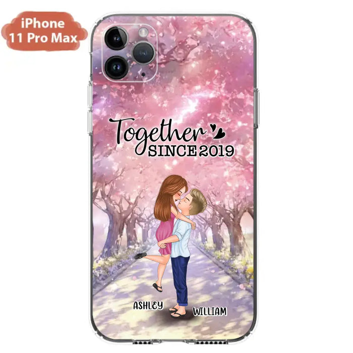 Personalized Couple Phone Case - Wedding/Anniversary Gift Idea for Couple - Together Since 2019 - Case For iPhone/Samsung