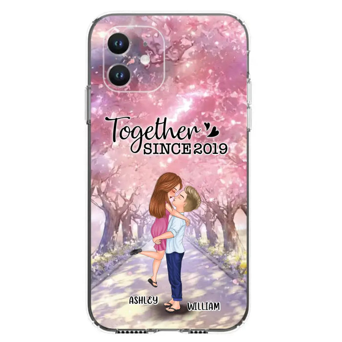 Personalized Couple Phone Case - Wedding/Anniversary Gift Idea for Couple - Together Since 2019 - Case For iPhone/Samsung