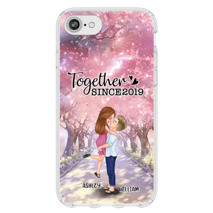 Personalized Couple Phone Case - Wedding/Anniversary Gift Idea for Couple - Together Since 2019 - Case For iPhone/Samsung