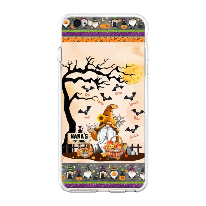 Custom Personalized Boo Grandma Phone Case - Halloween Gift For Grandma - Upto 7 Kids - Case For iPhone/ Samsung