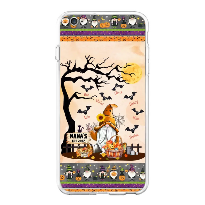 Custom Personalized Boo Grandma Phone Case - Halloween Gift For Grandma - Upto 7 Kids - Case For iPhone/ Samsung