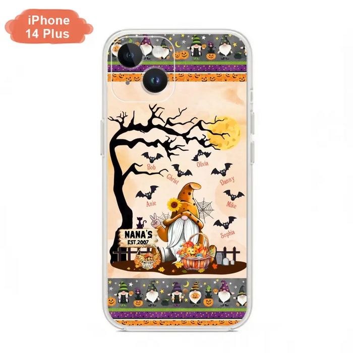 Custom Personalized Boo Grandma Phone Case - Halloween Gift For Grandma - Upto 7 Kids - Case For iPhone/ Samsung